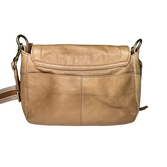 American Leather Co Marino Crossbody Bag With Two Straps In Vachetta Camel EUC - Picture 6 of 14